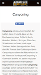 Mobile Screenshot of canyoning-in-oesterreich.at